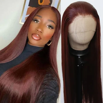 Кстати, Красновато-коричневый синтетический парик на кружеве спереди, предварительно выщипанный по линии роста натуральных волос, бесклеевой парик из термостойких волокон для женщин