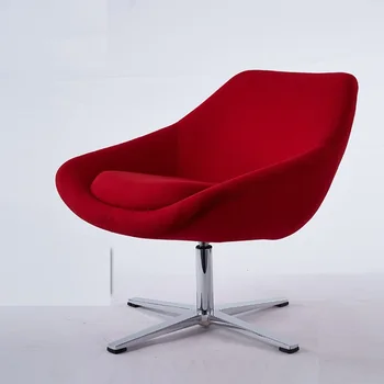 60x PACK, Вращающееся кресло для отдыха, низкая спинка и подлокотник / Обивка из фланелевой ткани / Прочная конструкция весом 16 кг / Прочные алюминиевые ножки