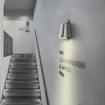 стиль лофт наружная дверная головка из литого алюминия в виде подковы, настенный светильник, винтажный, для входа в коридор и на улицу, балконный прожектор