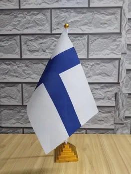 Настольный флаг Финляндии, баннер с бесплатной доставкой № 0014