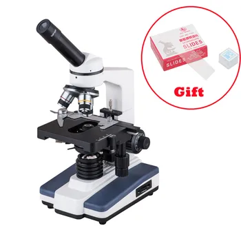 Монокулярный биологический микроскоп XP601 с двухслойной механической сценой для подарка ребенку студенту