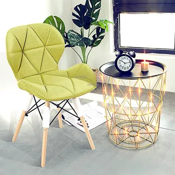 Художественный Современный минималистичный обеденный стул Креативный офисный стул Мебель для домашней кухни Кабинет со спинкой взрослый скандинавский обеденный стул GM