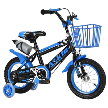 Детский велосипед высокой конфигурации 2-8 лет, горный велосипед, вспышка света из углеродистой стали, вспомогательная круглая беговая дорожка