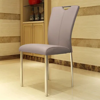 Современный простой семейный обеденный стул, кресло-сумка, дизайнерское кресло для кафе отеля С ножками из нержавеющей стали и сиденьем из массива дерева