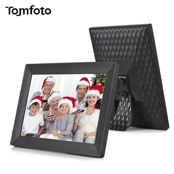 Tomfoto 10,1-Дюймовая Смарт-WiFi Цифровая Фоторамка Цифровой Фотоальбом 1280 * 800 IPS Сенсорный экран Встроенная Память 16 ГБ Автоматическое Вращение