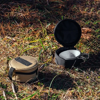 Сумка для хранения кемпинга 600D Oxford Plate Pot Organizer Водонепроницаемая для походов на открытом воздухе, принадлежностей для пикника и барбекю, дорожная сумка для переноски