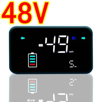 Цветной экран электромобиля 48V60V72V Однострочный Индикатор скорости рулевого управления Электромобиль