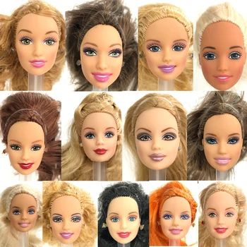 Кукольная голова NK One Pcs с длинными волосами для девочек, аксессуары для кукол, лучший подарок своими руками для куклы 1/6 для девочек JJ