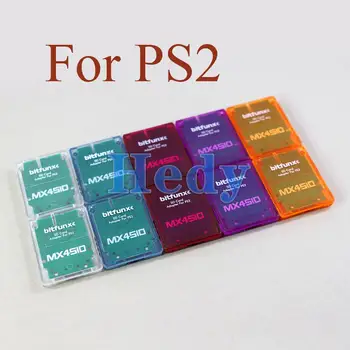 10ШТ Адаптер для карт TF/SD для консоли PS2 MX4SIO SIO2SD Карта памяти Программная Игровая карта Прозрачный корпус Комплект адаптеров для карт
