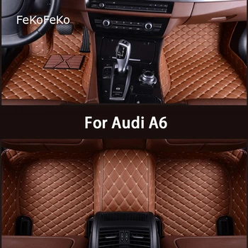 Автомобильные коврики FeKoFeKo на заказ для Audi A6 C7 4G2 4GC allroad Аксессуары для ног Coche Автомобильные ковры