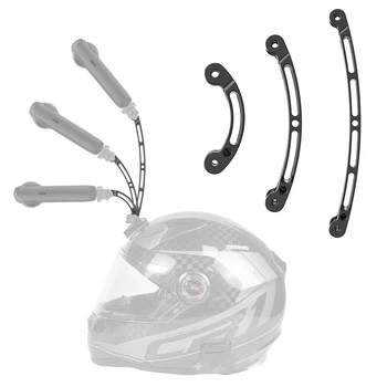 Удлинитель шлема для Gopro 10 11 Аксессуары Длинная и короткая Регулировка рычага, изогнутый шест, шарниры для селфи-палки, 3-позиционное крепление