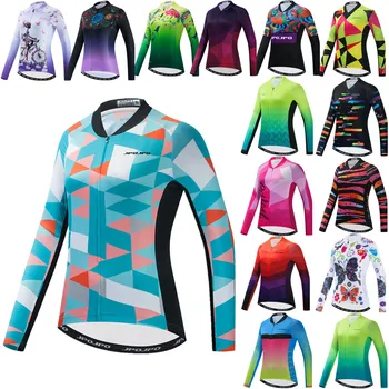 Женская велосипедная рубашка с длинным рукавом, женская одежда для верховой езды, одежда для горных велосипедов Mtb, куртка для команды