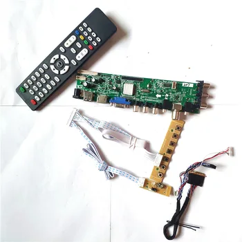 Для N156B6-L06/L03/L04/L05/L07 LVDS 40PIN 1366*768 DVB HDMI-Совместимый VGA USB AV TV 3663 универсальная плата ЖК-контроллера 
