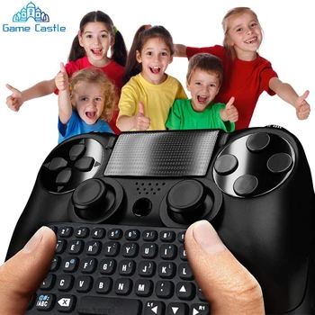 Беспроводная клавиатура Bluetooth черного цвета, чат-панель для PlayStation 4, игровой контроллер PS4 Slim & Pro, геймпад для прямой поставки