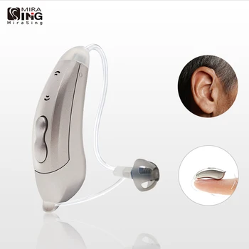 Цифровые 6-канальные слуховые аппараты Mini RIC Audifonos BTE, Беспроводные усилители звука с умеренной или тяжелой потерей слуха у глухих/пожилых людей