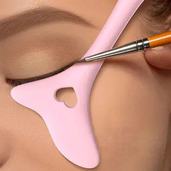 Инструмент для макияжа Подводка для глаз Вспомогательный карандаш для глаз Черная перегородка Силиконовая подводка для глаз Вспомогательный макияж 1 Розовый