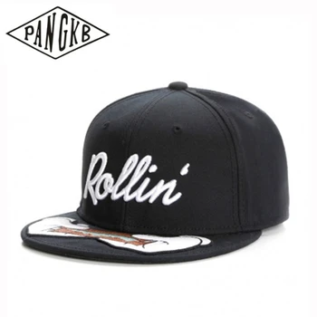 Бренд PANGKB ROLLIN CAP черная шерстяная ткань осень зима хип-хоп snapback шляпа для взрослых повседневная солнцезащитная бейсболка