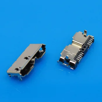 JCD USB 3.0 Micro B Женский 10-контактный разъем для зарядки, разъем Jack, Запасные части для мобильного интерфейса передачи данных с жесткого диска
