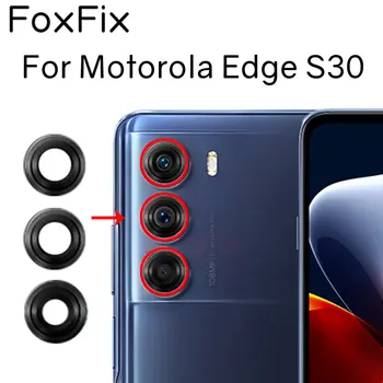 Стеклянный объектив задней камеры для Motorola Edge S30 5G Заменен на клейкую наклейку XT2175-2
