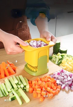 Многофункциональная овощерезка Набор кухонных инструментов для нарезки фруктов, картофеля, моркови, Измельчитель кубиков моркови, инструмент для овощей