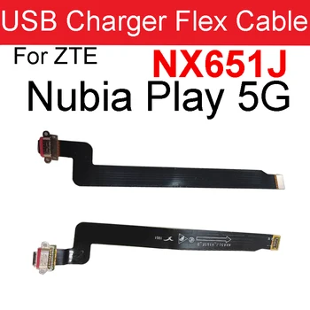 Гибкий кабель для платы USB-зарядного устройства для ZTE Nubia Play 5G NX651J Запасные части для гибкого кабеля для платы с разъемом для зарядки