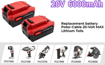 1-3 аккумуляторная батарея pacote 6000 мАч 20 max litio для кабеля porter 20v pcc685l pcc680l pcc682l sem fio tools
