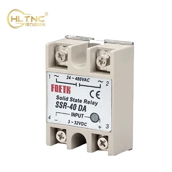 HLTNC SSR 10 25 40 50 60 75 80 100 DA от 3 до 32 В Постоянного Тока Компактный Твердотельный Релейный Модуль Переменного Тока Для ПИД-Контроля Температуры