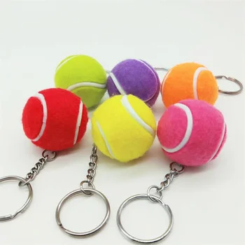 10 Штук Брелка с теннисным мячом диаметром 35 мм, Брелок для ключей от автомобиля, Сувениры для любителей спортивной рекламы, Брелок для ключей