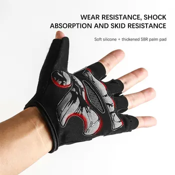Велосипедные перчатки для занятий спортом на открытом воздухе, противоскользящие дышащие сетчатые перчатки для езды на велосипеде на открытом воздухе d88