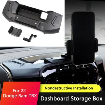 Кронштейн для мобильного телефона с центральной навигацией для модификации 22 Dodge Ram TRX, Ящик для хранения приборной панели, Автодержатель, Аксессуары для интерьера.