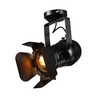 220V Ретро Промышленный светодиодный прожектор E27 Лампа для внутреннего светодиодного потолочного светильника для магазина одежды, кафе-бара, художественной выставки, студии