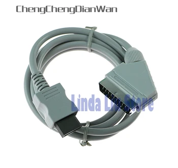 Длина PAL ChengChengDianWan Для WII RGB Scart Кабельный Шнур Для Nintendo Для Игровой Консоли Wii Аксессуары 2 шт./лот