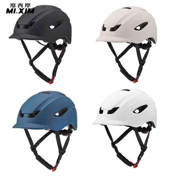 Уличный MTB Велосипедный шлем с задним фонарем, шлем для горного шоссейного велосипеда, сверхлегкие защитные колпачки для верховой езды, шлем для электрического скутера