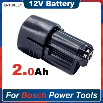 Аккумулятор для инструмента 12v для Bosch 10.8V - 12V 2.0Ah Аккумуляторная батарея Совместима с Дрелью Bosch 12V BAT411 BAT412A BAT413A 18650