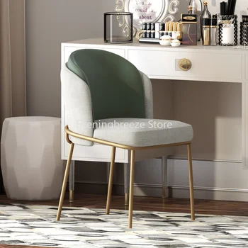Золотое кресло для отдыха Столовая Кухня Дизайнерские Черные стулья Салон для взрослых на открытом воздухе Современные шезлонги Salle Manger Мебель для дома GPFYH