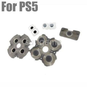 1 комплект резиновых токопроводящих клеевых кнопочных панелей для ремонта геймпада Sony PlayStation 5 PS5 Controller
