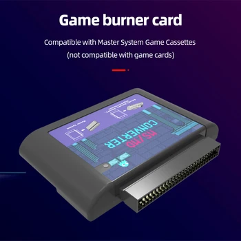 Конвертер игровых карт MS в MD Burner в стиле ретро, игровая видеокассета для SEGA Mega Drive для Master System для Megedrive
