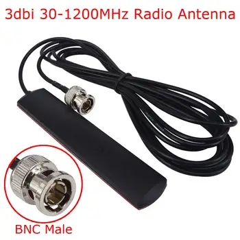 3dbi 30-1200 МГц Антенна мобильного радио со стеклянным креплением BNC-штекерная радиоантенна для автомобиля 3 м