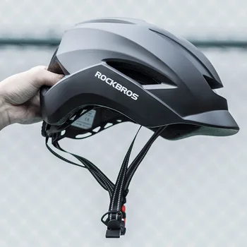 Велосипедный шлем ROCKBROS MTB Дорожный Велосипедный шлем EPS PC Защитный шлем заднего фонаря С предупреждением Велосипедный фонарь Шлем