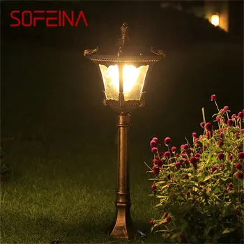 SOFEINA Outdoor Lawn Lights Ретро Коричневый Садовый Светильник LED Водонепроницаемый IP65 Домашний Декоративный для Дуплекса