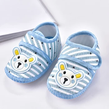 Обувь на нескользящей мягкой тканевой подошве для маленьких мальчиков и девочек, весенне-осенняя нескользящая обувь для новорожденных, первые ходунки, детская кроватка