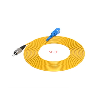 10шт SC FC Однорежимный волоконно-оптический патч-кабель SC UPC SM 3,0 мм 9/125 мкм/ футт Волоконный патч-корд оптический