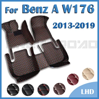 Автомобильные коврики для Benz A W176 2013 2014 2015 2016 2017 2018 2019, автомобильные накладки для ног, ковровое покрытие, Аксессуары для интерьера