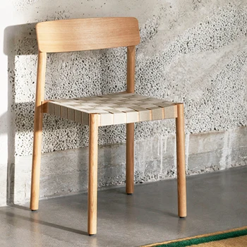 Дизайнерский обеденный стул для гостиной в скандинавском стиле, Эргономичный Стул для спальни, Классический Ротанговый стул, Минималистичные Предметы домашнего обихода Silla De Comedor