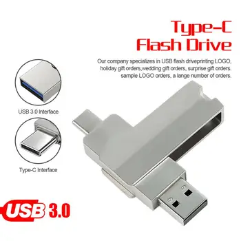 Флешка USB 3.1 Type-C Флэш-Накопитель 2 тб 1 тб 512 гб 256 гб 128 гб Высокоскоростной USB-Накопитель OTG Pen Drive Usb-Накопитель Для Телевизора