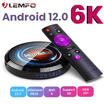 LEMFO H96 Max H618 Smart TV Box Android 12,0 6K 4GB 32GB 64GB WIFI HDR 10 + Bluetooth 5,0 Allwinner H618 телеприставка