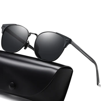 Роскошные металлические Винтажные поляризованные велосипедные солнцезащитные очки Мужские Женские Модные Солнцезащитные очки для путешествий вождения Рыбалки Мужские очки UV400
