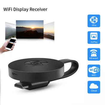 2.4G 4K Для MiraScreen TV Stick Донгл Crome Cast HDMI-совместимый Беспроводной WiFi Дисплей-Ресивер для Google Chromecast 2 Android