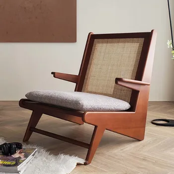 Дизайнерский стул из дерева, современная гостиная в скандинавском стиле, минималистичный стул для спальни, Креативная мебель для квартиры El Hogar